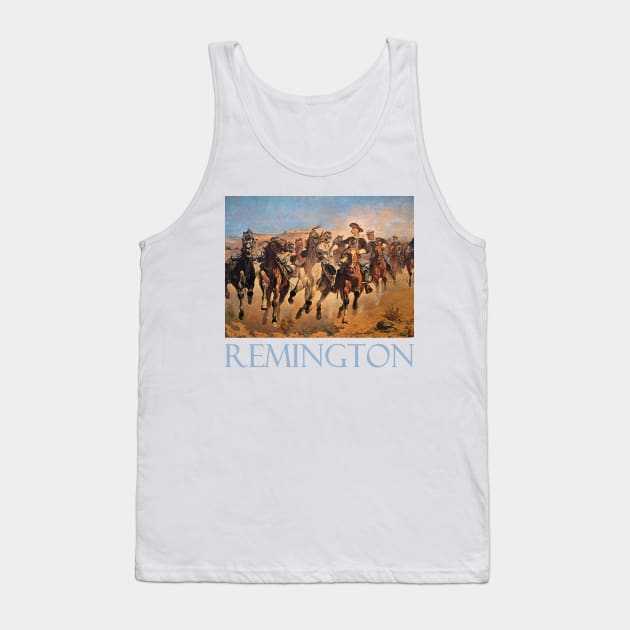 Western Art: Dismounted (1890) by Frederic Remington Tank Top by Naves